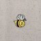 Set of 3, 1 inch - Bumble Bee Smiling Face, Embroidered, Iron on Patch
